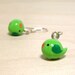 Apple Green Bitty Bird Earrings
