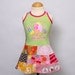 Sale size 12M up to 2T girls upcycled t-shirt patchwork dress Summer dress
