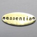 Reserved for pureessentia -OVAL Metal brass Jewelry Tags hand STAMPED with your numbers initials name - 25 tags 2 holes connector style