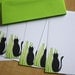 Black Cat in Grass - Handmade Stationery - Set of 6