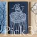 Pick 3 Hand Printed Moleskine Cahiers . Large Notebooks