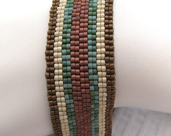 Spring in the Desert Peyote Bracelet (2087) - A Sand Fibers Creation
