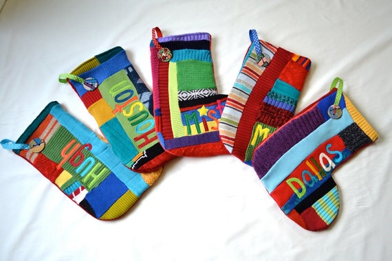 Personalized Christmas Stockings Set of FIVE