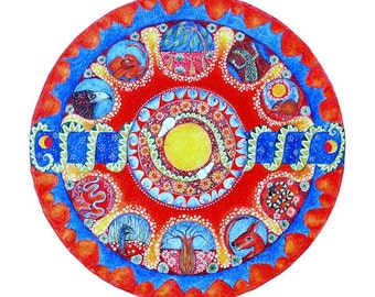 Desert Landscape Mandala Card mandala art Australian Desert