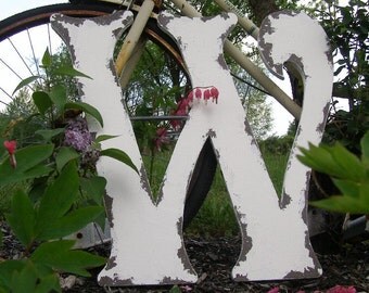 LARGE WOODEN LETTER | Letter W | Wooden letters for Weddings | Wooden Wall Letters | Wooden Guest Book | Wedding Ideas | Nursery Letters
