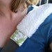 Shearling Strap Cover With A Kick for Mom or Big Kids Car Seatbelt - Reversible - Damask