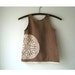 Custom Order Size Linen and Doily Dress - Doily Sundress - Size 1 to 4