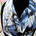 scarf Infinity Circle Mobius Scarf classic blue butterfly