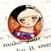Frida And The Marigolds - Original Handmade Big Brass Adjustable Round Ring Jewelry by Danita