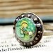Chasing the white rabbit - Original Handmade Adjustable Brass Mini Small Ring Jewelry by Danita Art