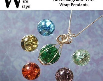 Interchangeable Wire Wrap Wrapped Fried Marble Pendant Jewelry Instructional Technique Tutorial DVD