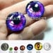 16mm Handmade Glass Purple Human Doll Taxidermy Eyes Cabochons for Steampunk Jewelry and Pendant Making