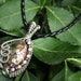 Wire Wrap Mermaid Queen Paua Abalone Shell Pendant with Leather Necklace