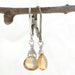 Citrine Briolette and Sterling Silver Lever Back Earrings