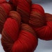 RED MAHOGANY - Deluxe handpainted ultra fine merino yarn, 5.3oz/150g