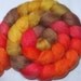 Extra soft BFL wool roving, handpainted, for handspinning and felting, 3.5oz/100g