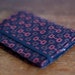 Slim Bifold Wallet - Mini bar bells on espresso brown