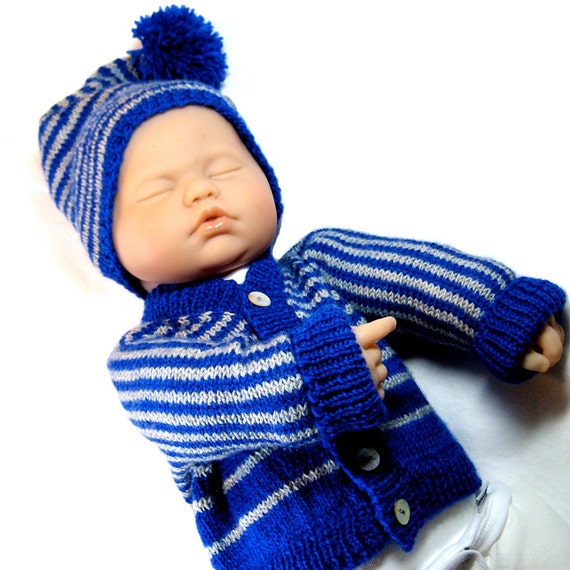 Baby Knitting PATTERN Sweater and Hat Easy DIY Instant