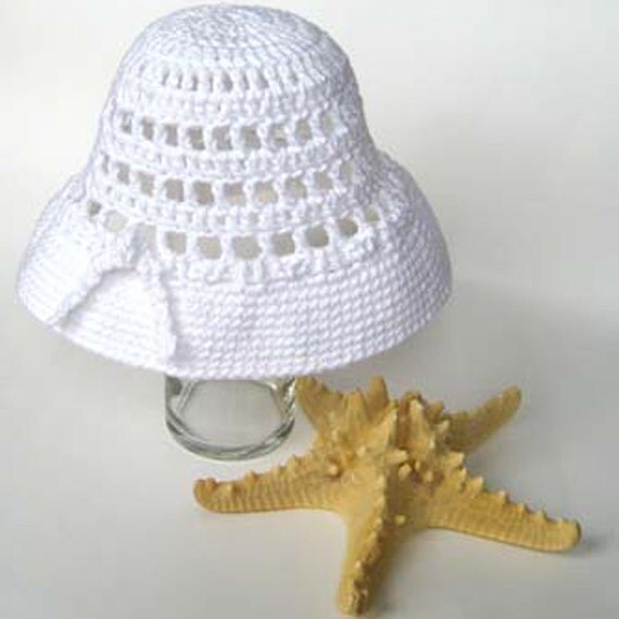 Crochet Hat Pattern - Ingrid Bergman Summer Sun Hat 1940s ...