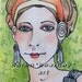 ACEO Original - MISS INTRIGUE - Zora - Glamour Deco Girl