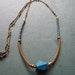 SALE - 20% off - Geo Necklace Teal