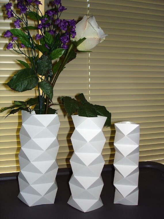Flower Vase Covers Set of 3 by FANSHEFOLDS on Etsy