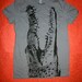 1AEON grey Crocodile womens tee size XL size 12-14