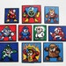 Megaman Wall Hangings - Set of 10 Megaman 2 Nintendo Perler Bead Decoration or Coaster