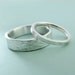 Ripple Wedding Rings in 14k Palladium White Gold - Custom Order