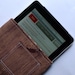 The myPadPouch - A Padded Sleeve in Chocolate Brown Woodgrain - Ready to Ship