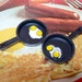 15pcs Vintage 60s Tiny FRYING EGG PANS Plastic Charms Hong Kong