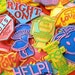 6pcs 70s Vintage KITSCHY SUCKER SIGNS Rubber Novelties