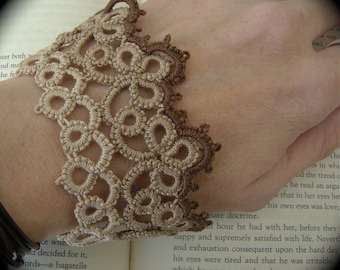Tatted Cuff Bracelet - The Woman - Sepia Edition