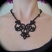 Tatted Lace Necklace - The Night Garden