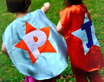 2 Superhero Capes Costume Kid Capes Custom cape Personalized seen on GMA