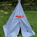 Childrens Kids Play Tepee Teepee Tent 6ft Tall 5 sided tent No Assembly Required