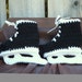 Black Hockey Skate Booties, size Small (6 month)