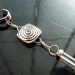 Spiral Crystal Ear Cuff raw polish quartz in sterling silver dangle