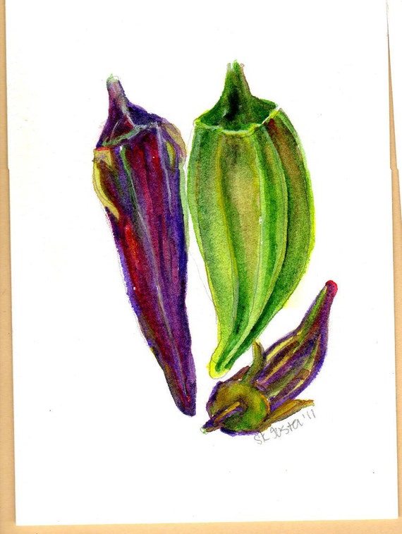 purple okra