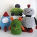 PDF- Robots, Rockets and UFO's Amigurumi Pattern set