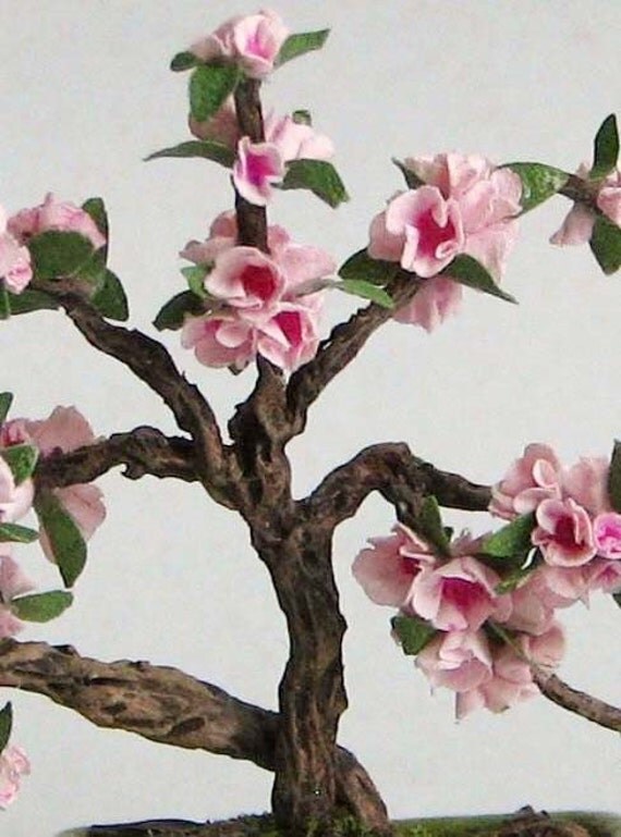 dollhouse miniature cherry blossom bonsai free shipping dollhouse miniature cherry blossom bonsai free shipping