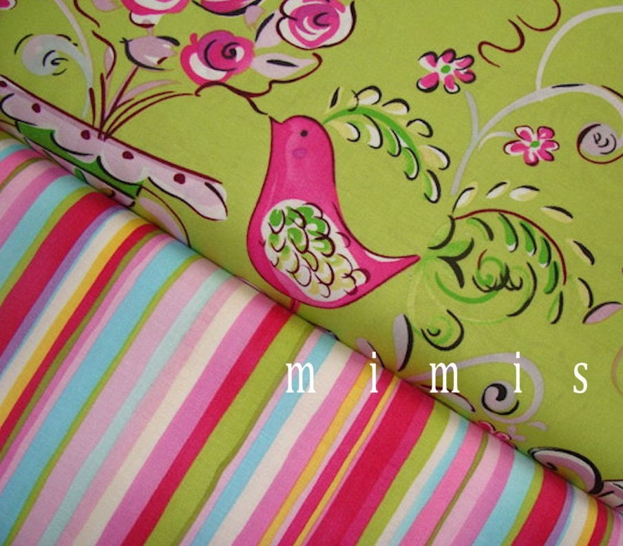 Tea Garden Fabric by Dena Designs / HONEY BUSH in FUCHSIA