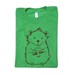 SALE Green Hamster Screen Printed Womens T-shirt - WOMENS LARGE - Last One