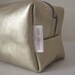 Train Case - Pale Gold Leather
