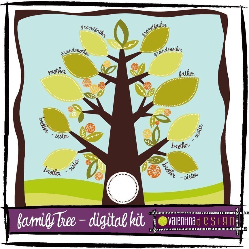 Scrapbook Family Tree Printable