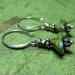 Sweet Little Buds - Picasso Czech Glass and Sterling Silver Earrings