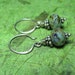 Ocean Blue - Picasso Czech Glass and Sterling Silver Earrings