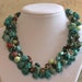 DESERT BLOSSOMS Chunky Turquoise GEMSTONE Karen Hill Thai Fine Silver Loaded One of a Kind Necklace