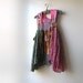RESERVED for Marsha - Deposit - Floaty Silk Jacket, Vest, Indian, Native, Chief, Pink, Green, Purple, Bohemian Gypsy, Boho