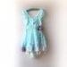 RESERVED Deposit Payment for Brandy - Chiffon Dress, Aqua, Mint, Blue, Green, Floaty, Purple Flower, Vintage Lace, Gypsy Bohemian